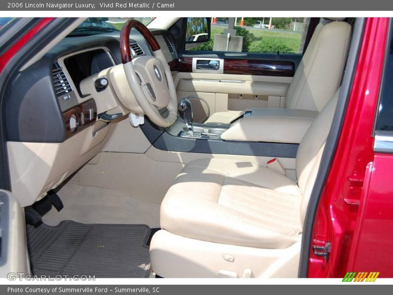 Vivid Red Metallic / Camel 2006 Lincoln Navigator Luxury