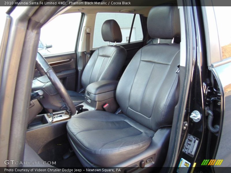 Phantom Black Metallic / Cocoa Black 2010 Hyundai Santa Fe Limited 4WD