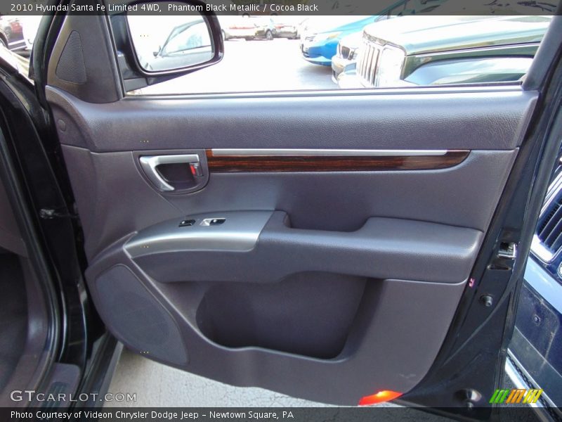 Phantom Black Metallic / Cocoa Black 2010 Hyundai Santa Fe Limited 4WD