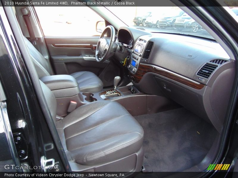 Phantom Black Metallic / Cocoa Black 2010 Hyundai Santa Fe Limited 4WD