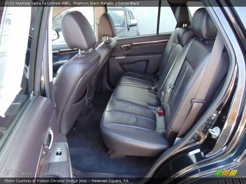 Phantom Black Metallic / Cocoa Black 2010 Hyundai Santa Fe Limited 4WD