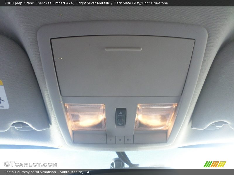 Bright Silver Metallic / Dark Slate Gray/Light Graystone 2008 Jeep Grand Cherokee Limited 4x4