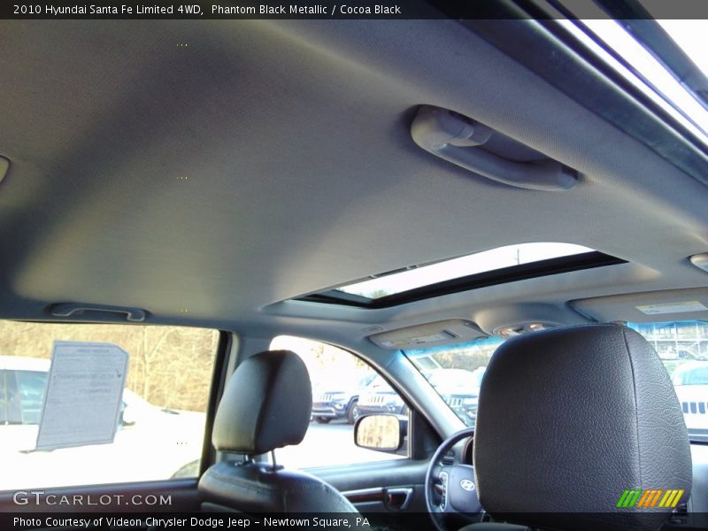 Phantom Black Metallic / Cocoa Black 2010 Hyundai Santa Fe Limited 4WD
