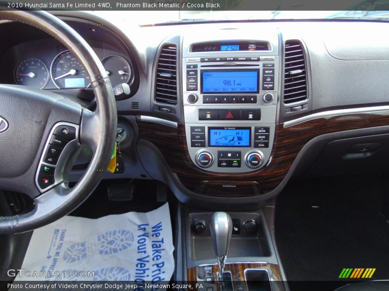 Phantom Black Metallic / Cocoa Black 2010 Hyundai Santa Fe Limited 4WD