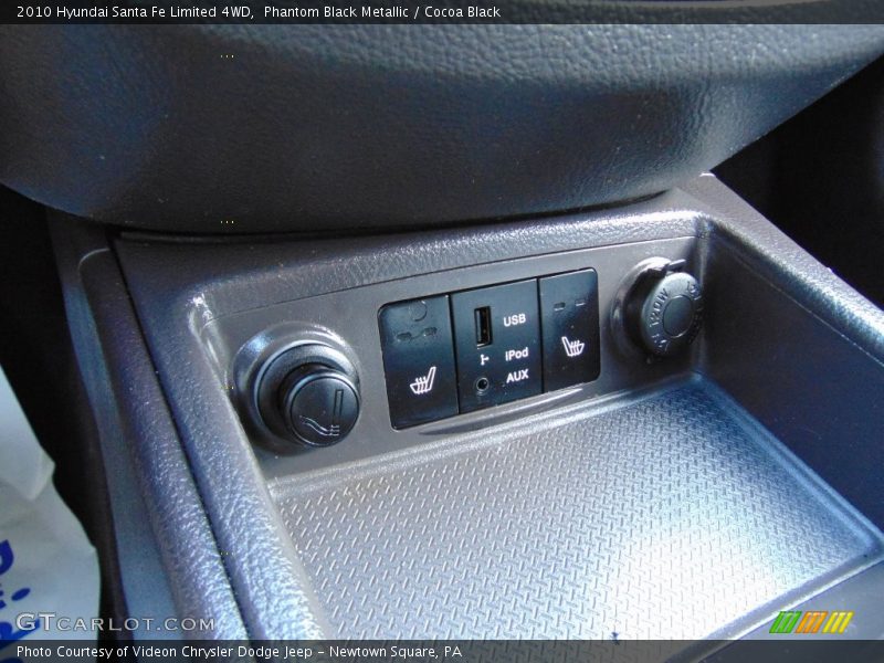 Phantom Black Metallic / Cocoa Black 2010 Hyundai Santa Fe Limited 4WD