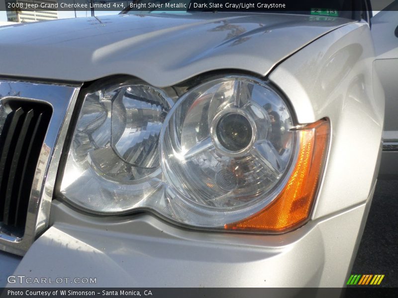 Bright Silver Metallic / Dark Slate Gray/Light Graystone 2008 Jeep Grand Cherokee Limited 4x4