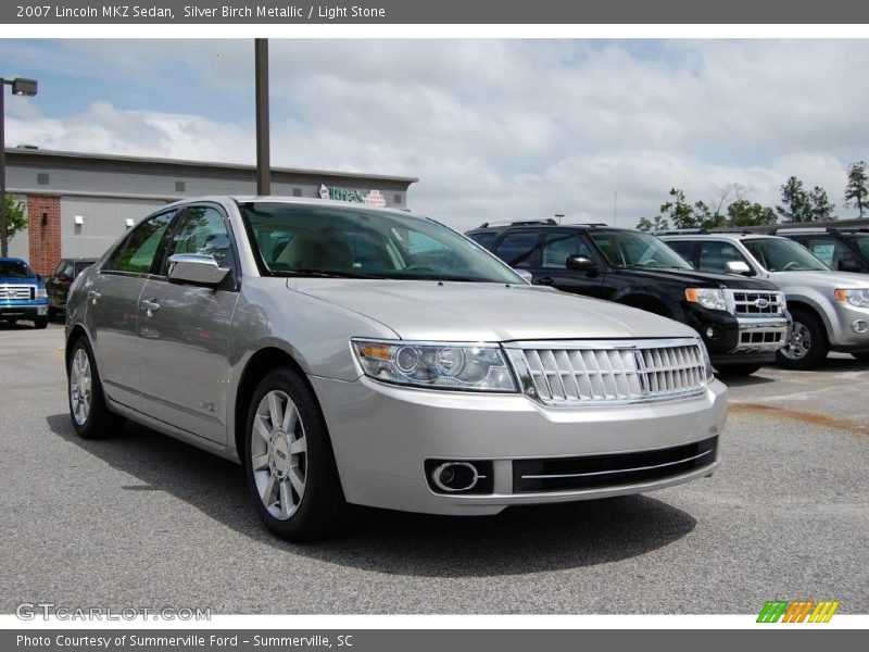 Silver Birch Metallic / Light Stone 2007 Lincoln MKZ Sedan