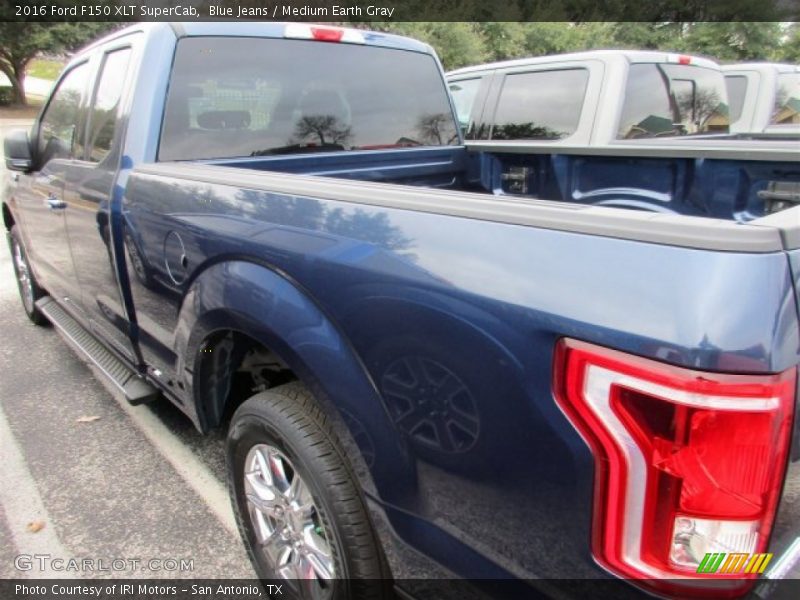 Blue Jeans / Medium Earth Gray 2016 Ford F150 XLT SuperCab