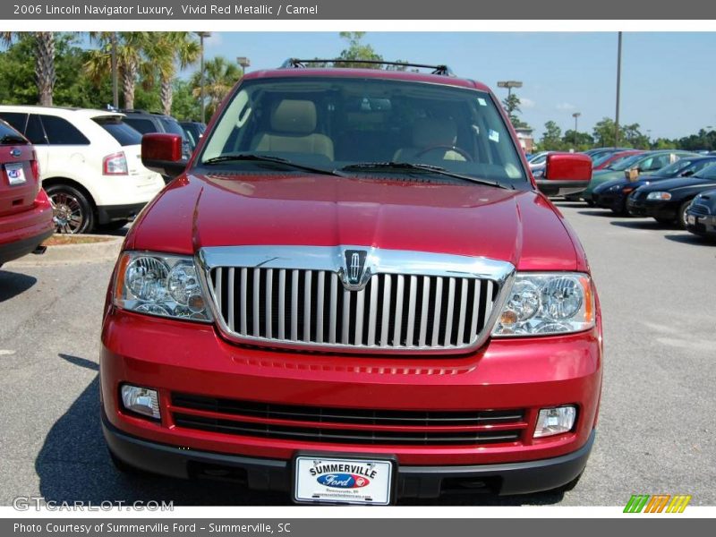 Vivid Red Metallic / Camel 2006 Lincoln Navigator Luxury