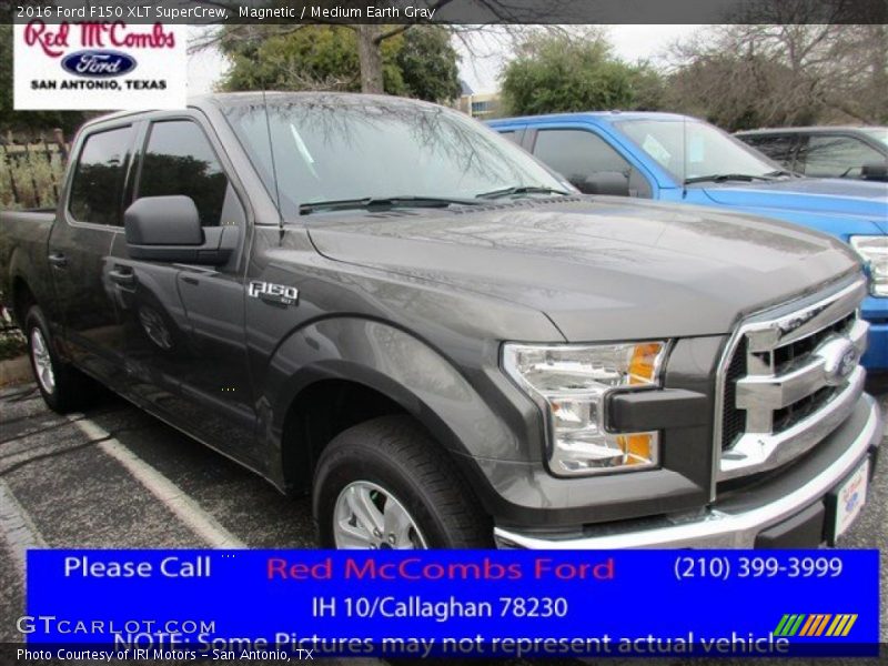 Magnetic / Medium Earth Gray 2016 Ford F150 XLT SuperCrew