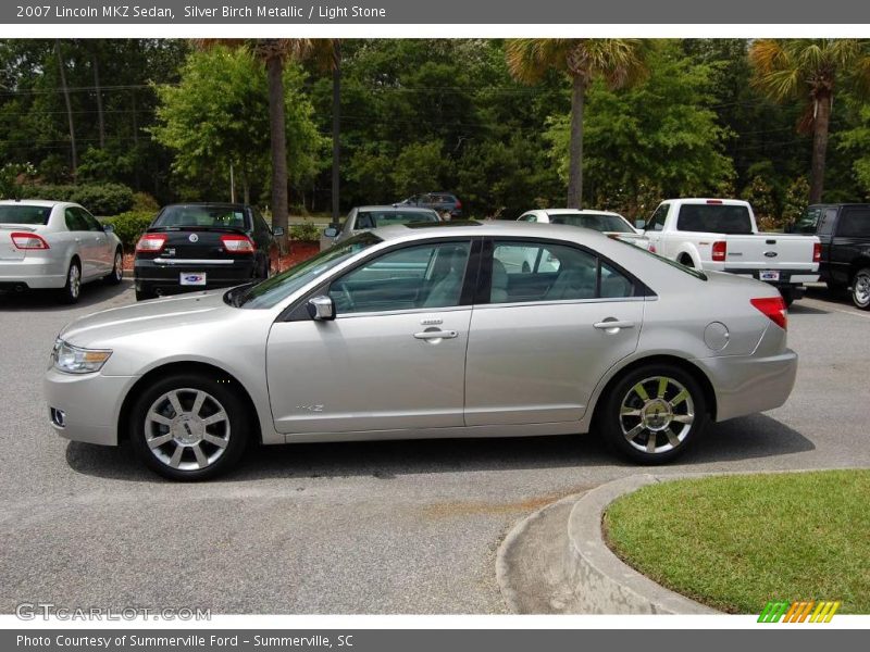 Silver Birch Metallic / Light Stone 2007 Lincoln MKZ Sedan