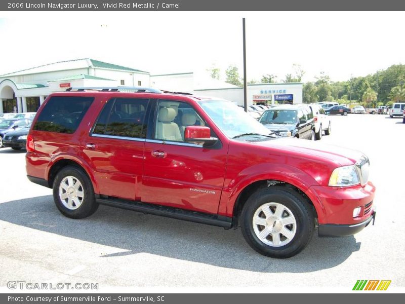 Vivid Red Metallic / Camel 2006 Lincoln Navigator Luxury