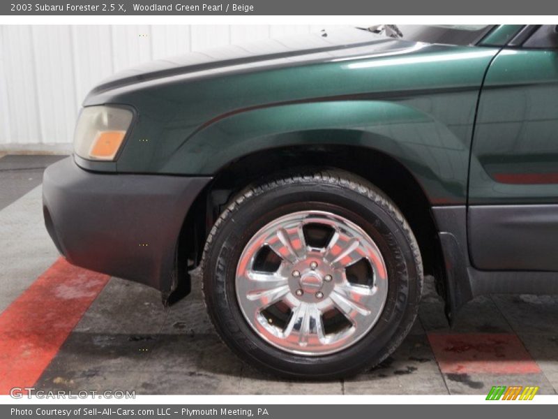 Woodland Green Pearl / Beige 2003 Subaru Forester 2.5 X