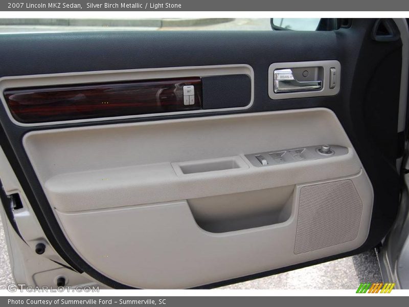 Silver Birch Metallic / Light Stone 2007 Lincoln MKZ Sedan