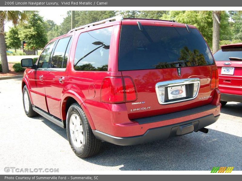 Vivid Red Metallic / Camel 2006 Lincoln Navigator Luxury