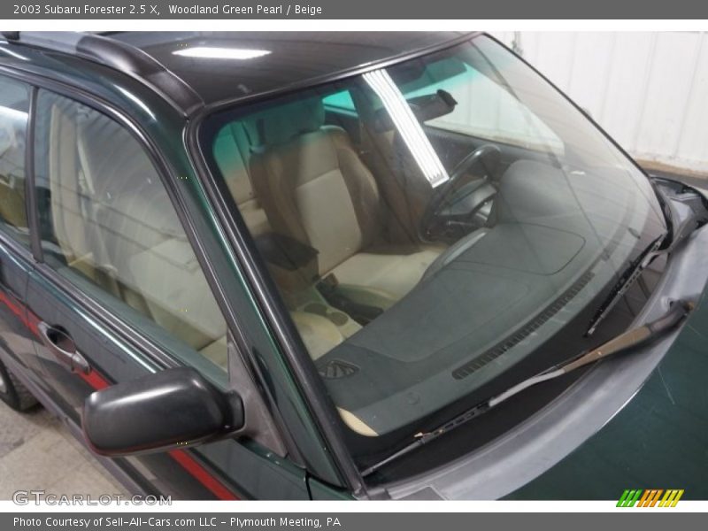 Woodland Green Pearl / Beige 2003 Subaru Forester 2.5 X