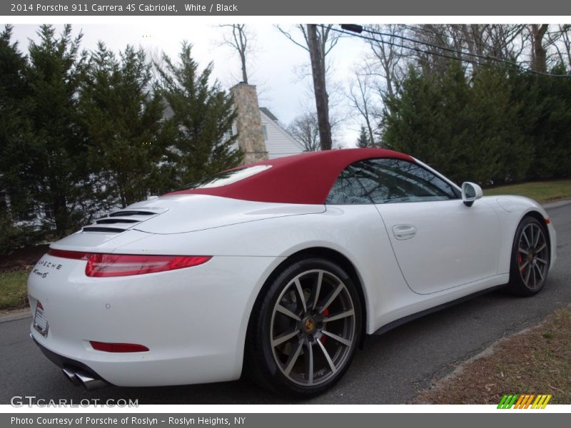 White / Black 2014 Porsche 911 Carrera 4S Cabriolet