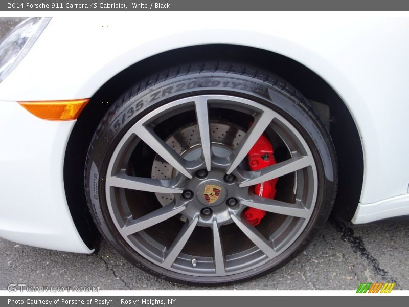 White / Black 2014 Porsche 911 Carrera 4S Cabriolet