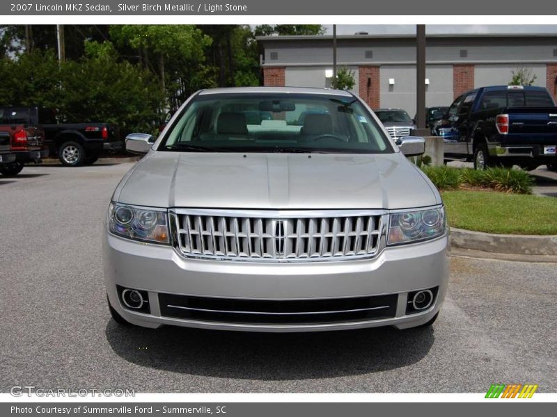 Silver Birch Metallic / Light Stone 2007 Lincoln MKZ Sedan