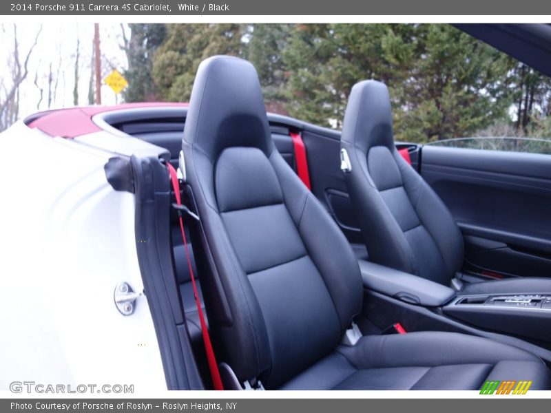 White / Black 2014 Porsche 911 Carrera 4S Cabriolet