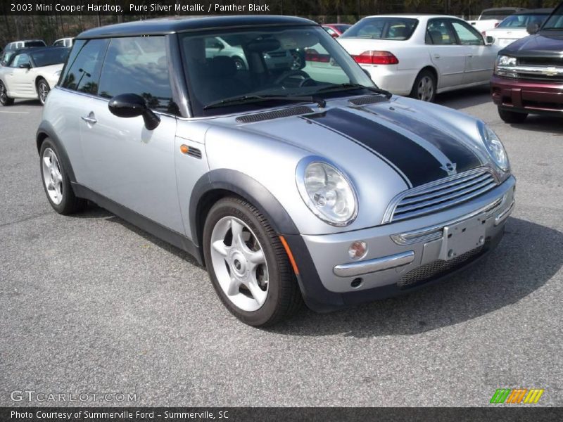 Pure Silver Metallic / Panther Black 2003 Mini Cooper Hardtop