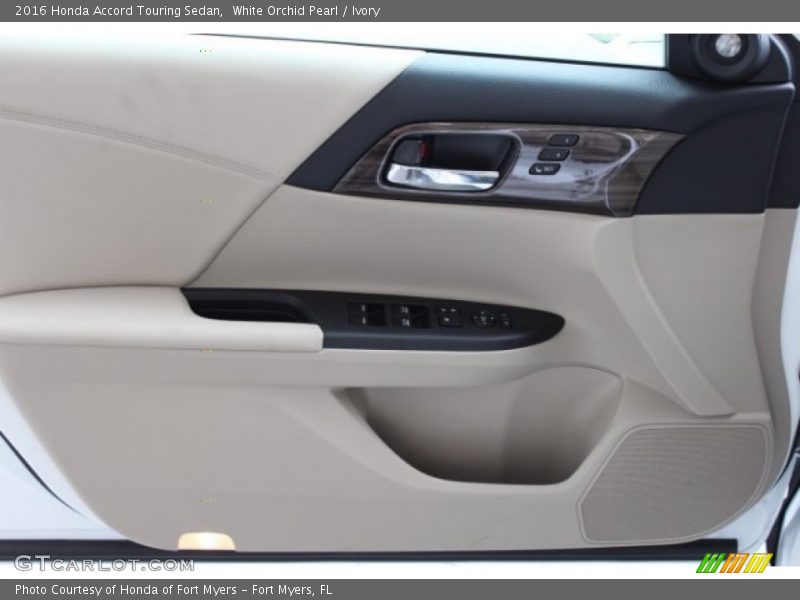 White Orchid Pearl / Ivory 2016 Honda Accord Touring Sedan