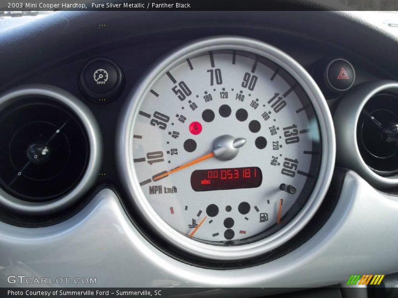 Pure Silver Metallic / Panther Black 2003 Mini Cooper Hardtop