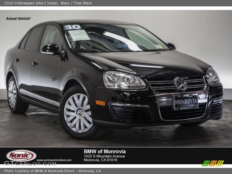 Black / Titan Black 2010 Volkswagen Jetta S Sedan
