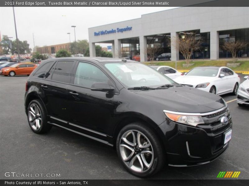 Tuxedo Black Metallic / Charcoal Black/Liquid Silver Smoke Metallic 2013 Ford Edge Sport