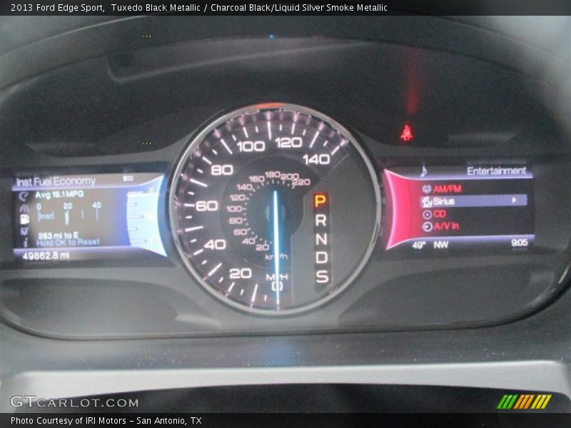 Tuxedo Black Metallic / Charcoal Black/Liquid Silver Smoke Metallic 2013 Ford Edge Sport