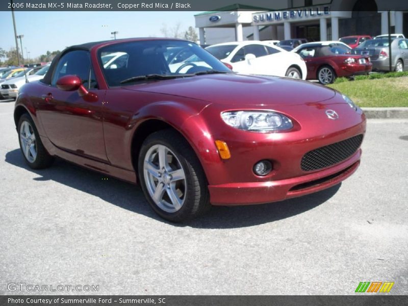 Copper Red Mica / Black 2006 Mazda MX-5 Miata Roadster
