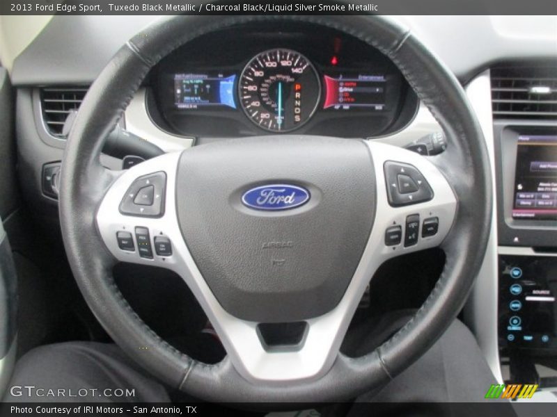 Tuxedo Black Metallic / Charcoal Black/Liquid Silver Smoke Metallic 2013 Ford Edge Sport