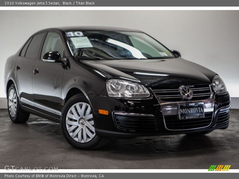 Black / Titan Black 2010 Volkswagen Jetta S Sedan