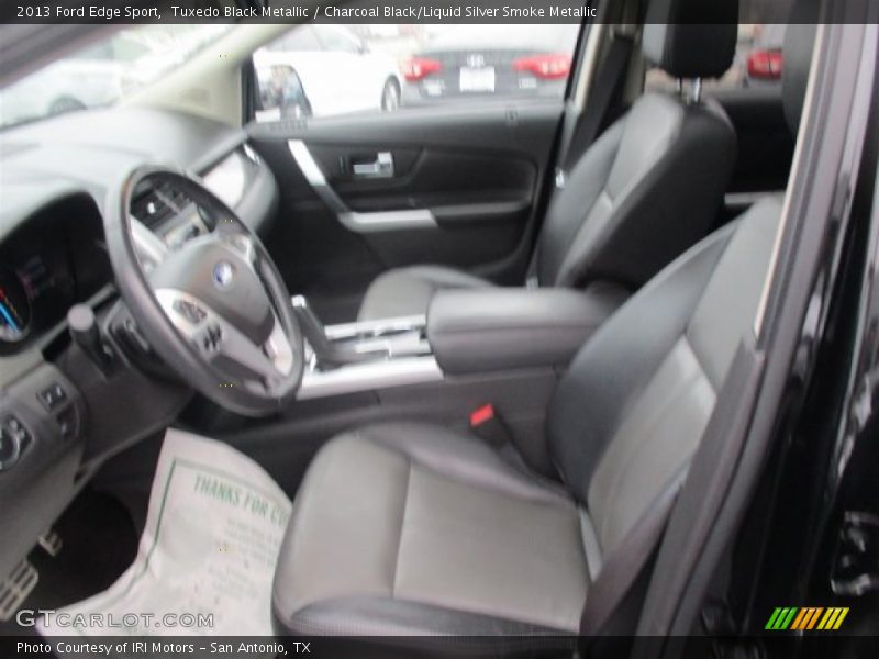 Tuxedo Black Metallic / Charcoal Black/Liquid Silver Smoke Metallic 2013 Ford Edge Sport