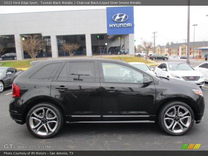 Tuxedo Black Metallic / Charcoal Black/Liquid Silver Smoke Metallic 2013 Ford Edge Sport
