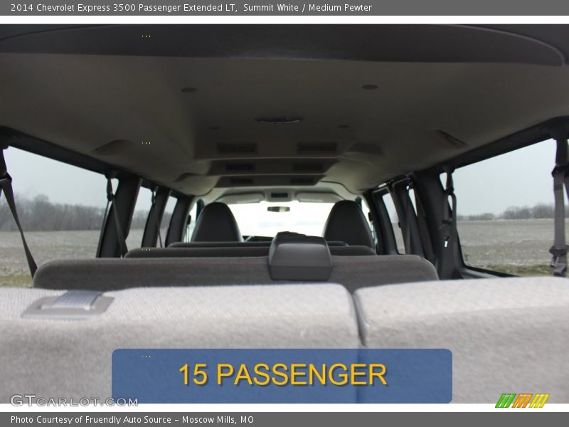 Summit White / Medium Pewter 2014 Chevrolet Express 3500 Passenger Extended LT
