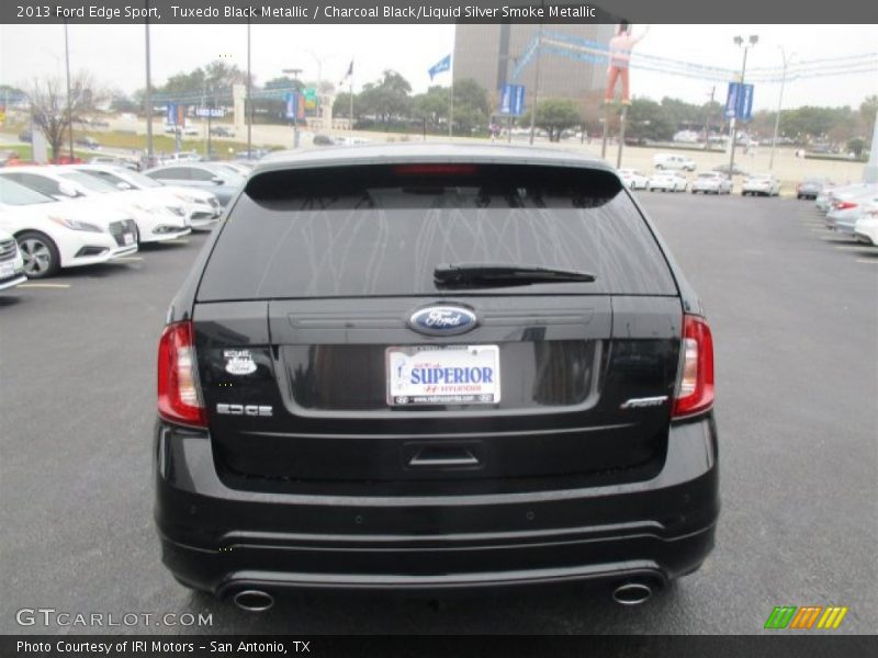 Tuxedo Black Metallic / Charcoal Black/Liquid Silver Smoke Metallic 2013 Ford Edge Sport