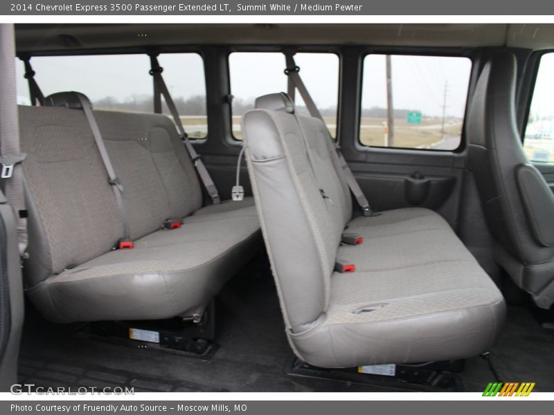 Summit White / Medium Pewter 2014 Chevrolet Express 3500 Passenger Extended LT
