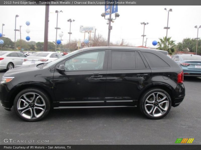 Tuxedo Black Metallic / Charcoal Black/Liquid Silver Smoke Metallic 2013 Ford Edge Sport