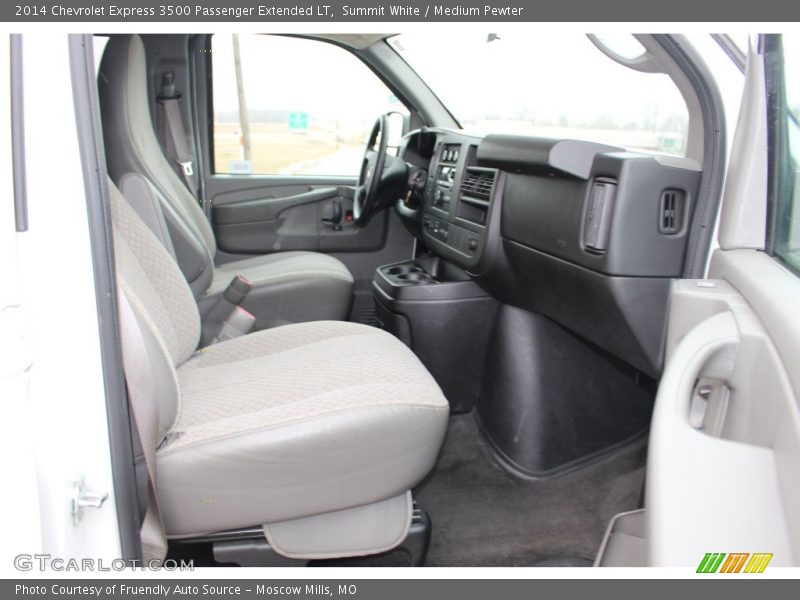 Summit White / Medium Pewter 2014 Chevrolet Express 3500 Passenger Extended LT