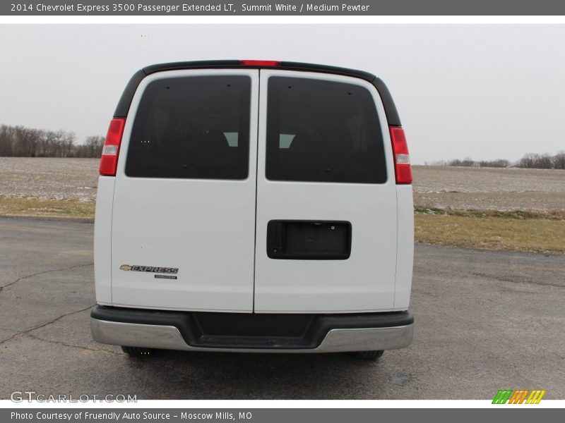 Summit White / Medium Pewter 2014 Chevrolet Express 3500 Passenger Extended LT