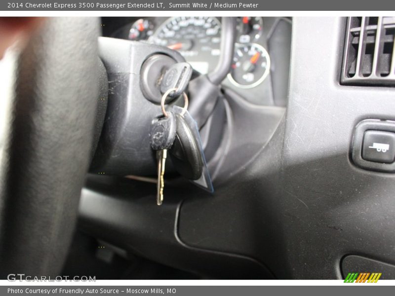 Summit White / Medium Pewter 2014 Chevrolet Express 3500 Passenger Extended LT
