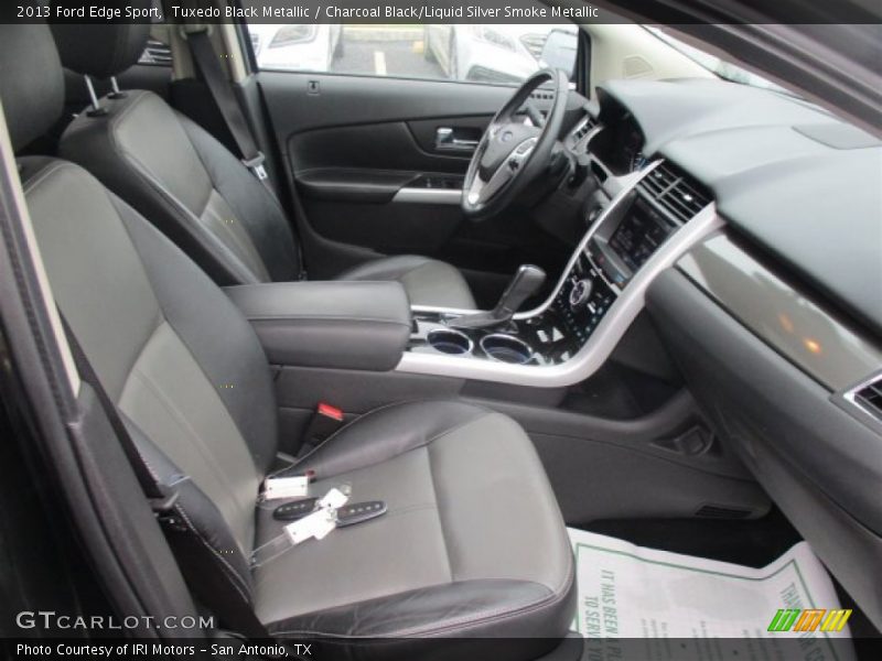 Tuxedo Black Metallic / Charcoal Black/Liquid Silver Smoke Metallic 2013 Ford Edge Sport