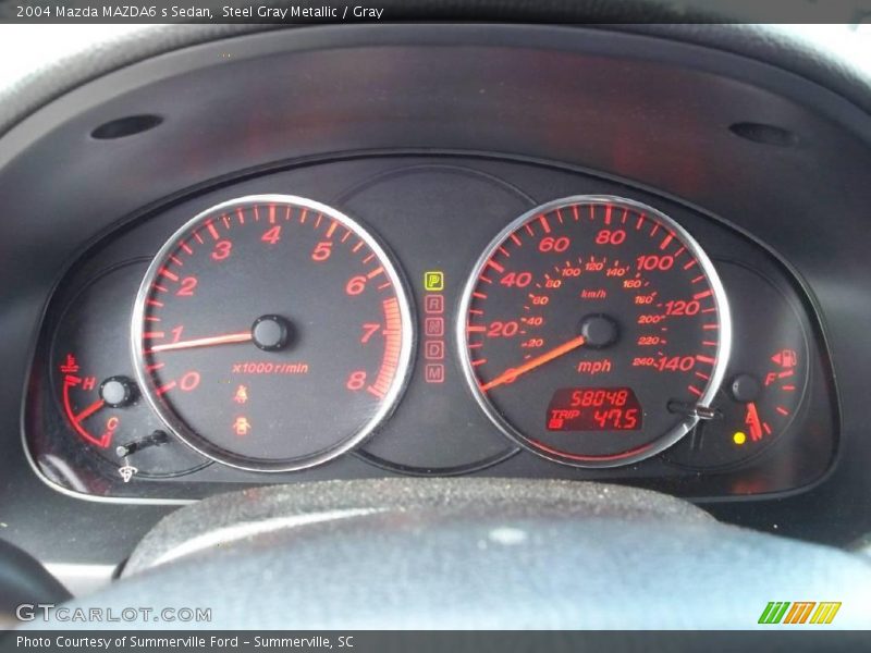 Steel Gray Metallic / Gray 2004 Mazda MAZDA6 s Sedan