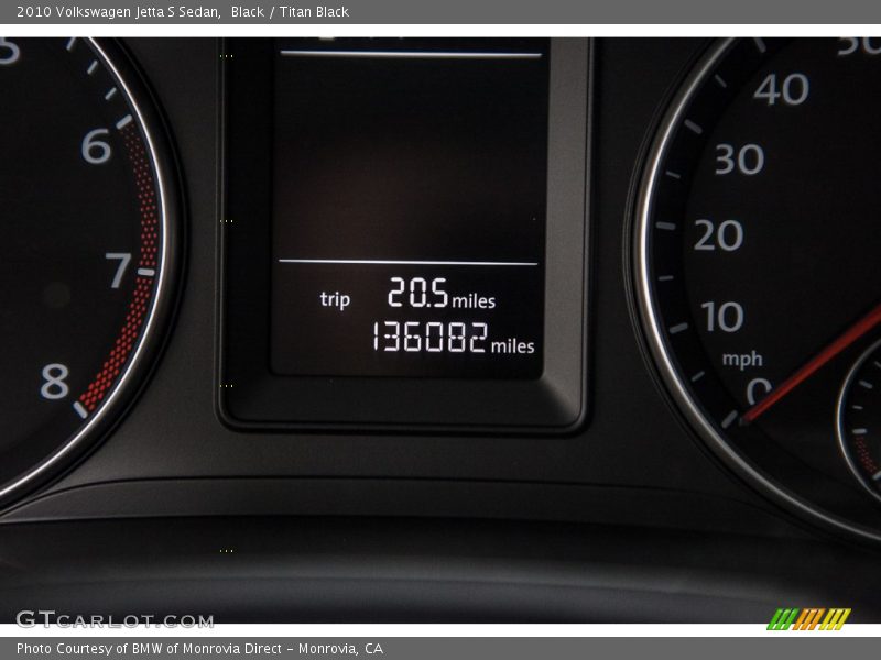 Black / Titan Black 2010 Volkswagen Jetta S Sedan