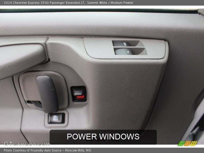 Summit White / Medium Pewter 2014 Chevrolet Express 3500 Passenger Extended LT