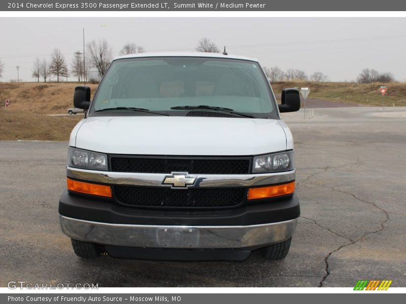 Summit White / Medium Pewter 2014 Chevrolet Express 3500 Passenger Extended LT
