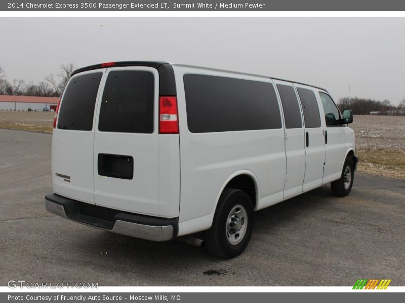 Summit White / Medium Pewter 2014 Chevrolet Express 3500 Passenger Extended LT