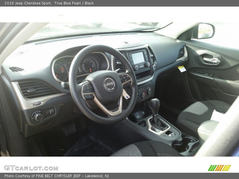 True Blue Pearl / Black 2016 Jeep Cherokee Sport