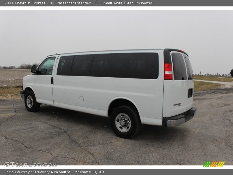 Summit White / Medium Pewter 2014 Chevrolet Express 3500 Passenger Extended LT